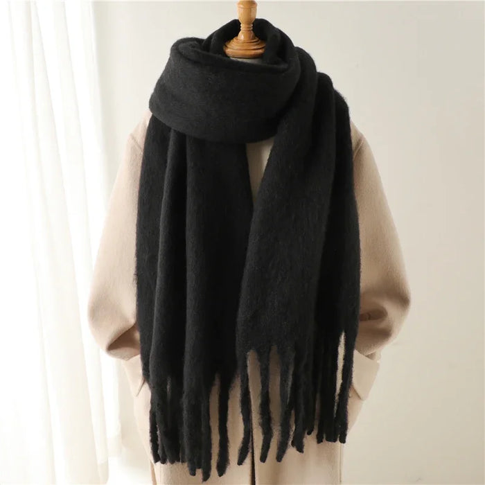 Solid Cashmere Wrap Classic Scarf