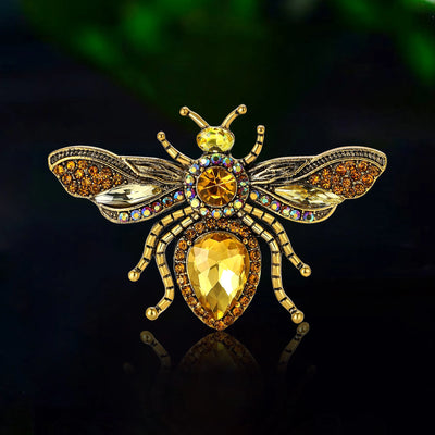 Bee Rhinestone Brooch