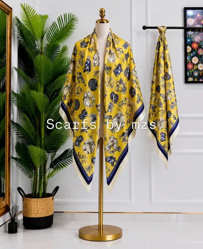 Scarf 130CM ITALIAN SILK SCARF 2