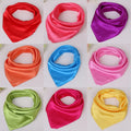 Solid Silk Square Scarf, 130cm