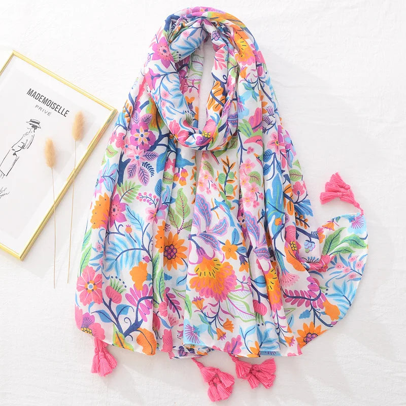 Floral Shawl Classic Scarf