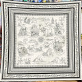 Paisley Shawl Silk Scarf, 130cm