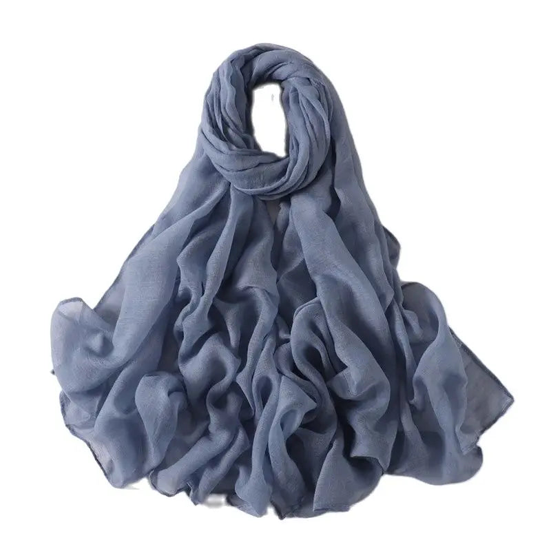 Solid Shawl Cotton Scarf
