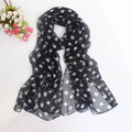 Polka Dot Chiffon Square Scarf