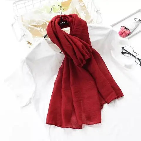 Solid Cotton Scarf