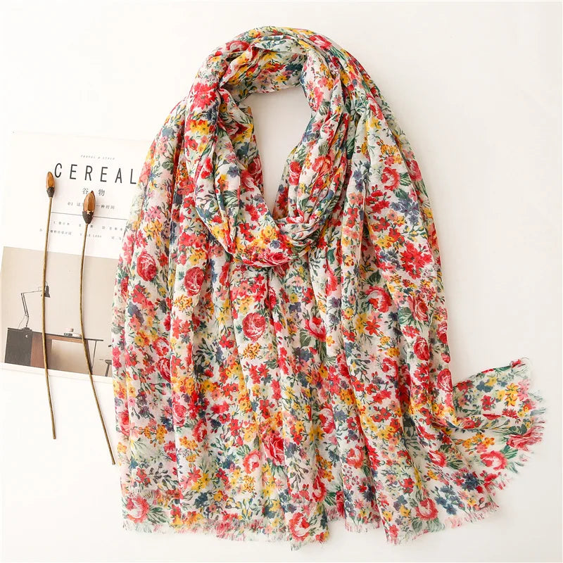 Floral Shawl Luxe Scarf