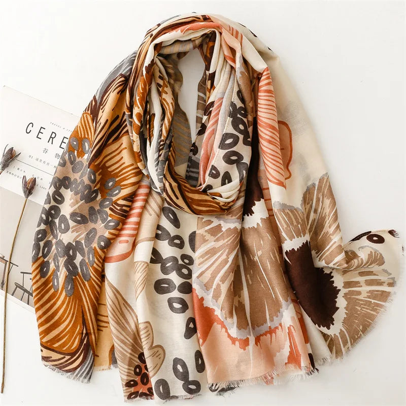 Floral Wrap Scarf