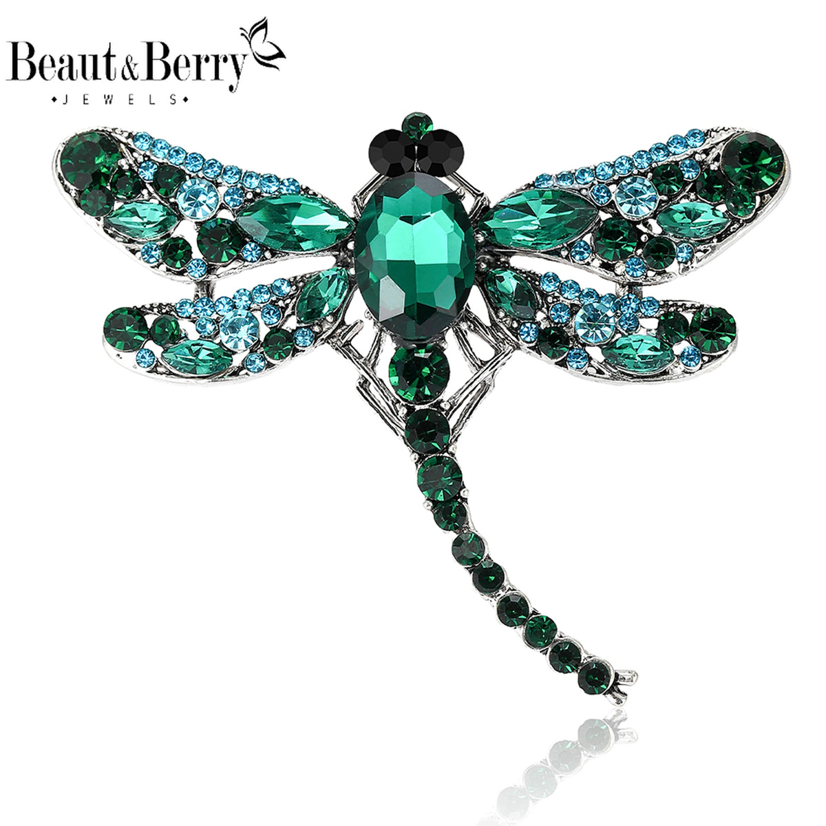 Rhinestone Signature Brooch