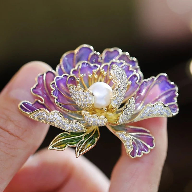 Floral Signature Brooch
