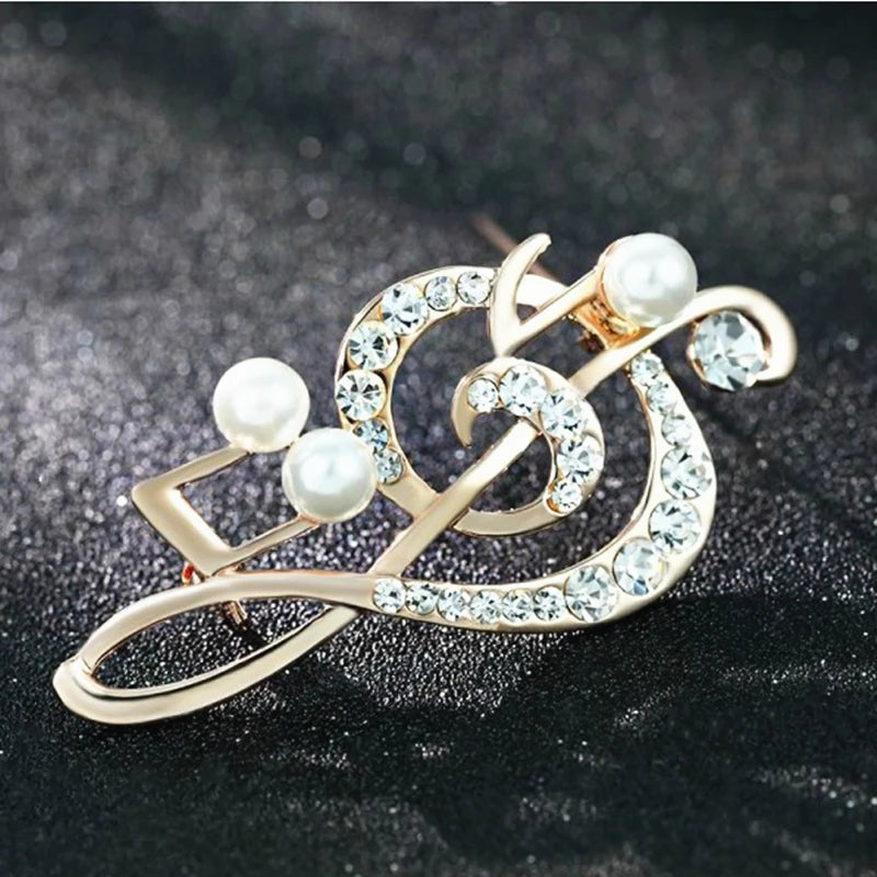 Crystal Brooch