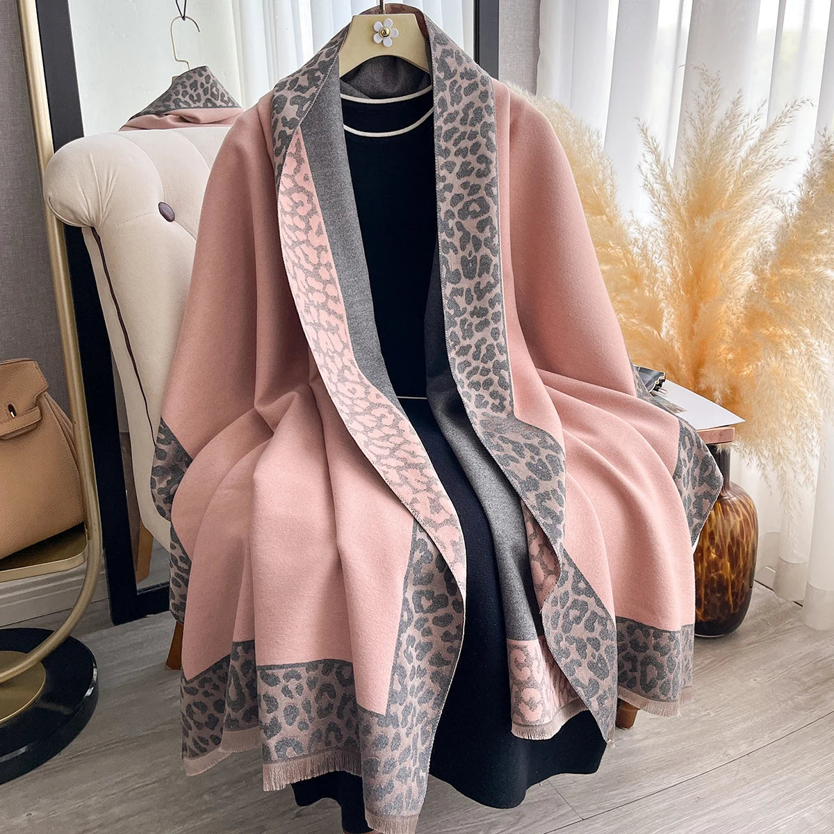 Leopard Cashmere Scarf