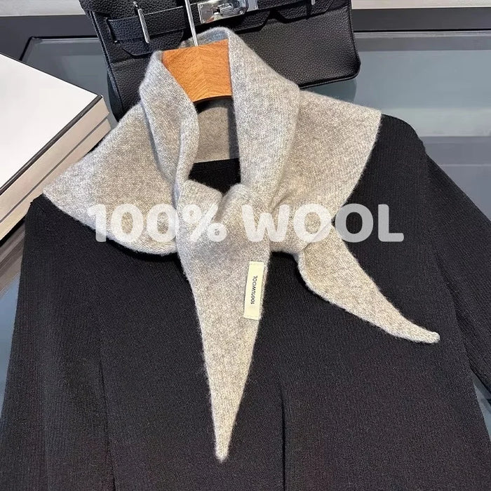Solid Wool Wrap Scarf