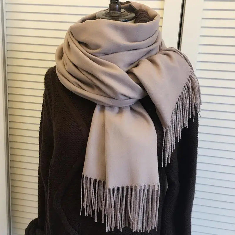 Tassel Cashmere Scarf