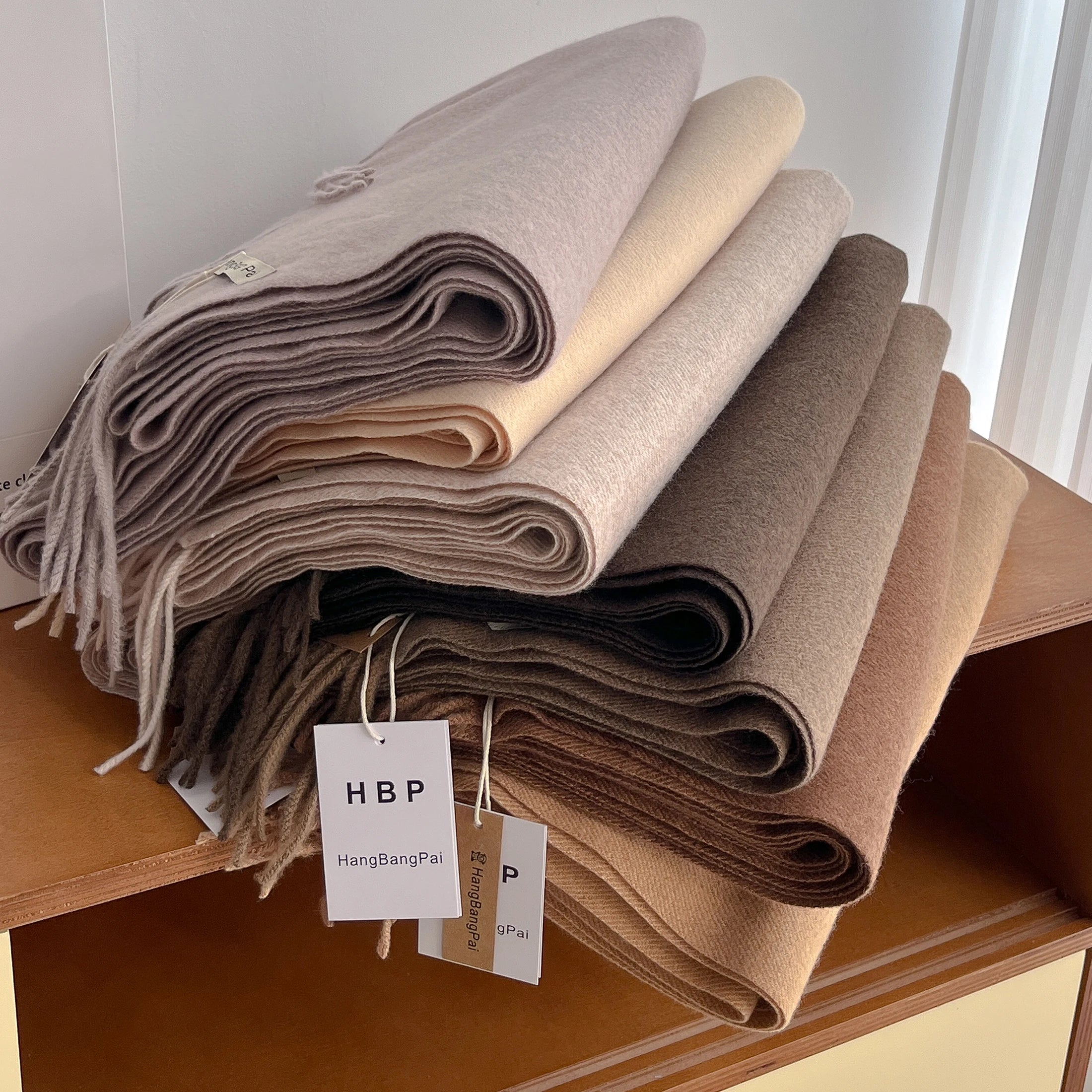 Solid Shawl Cashmere Classic Scarf