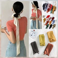Solid Neckerchief Silk Classic Scarf