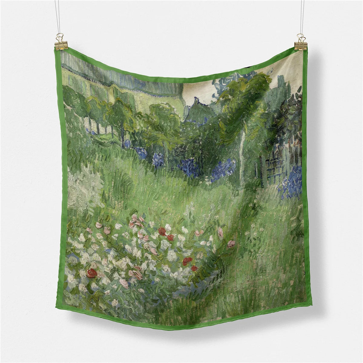 Oil Painting Bandana Silk Scarf, 53cm
