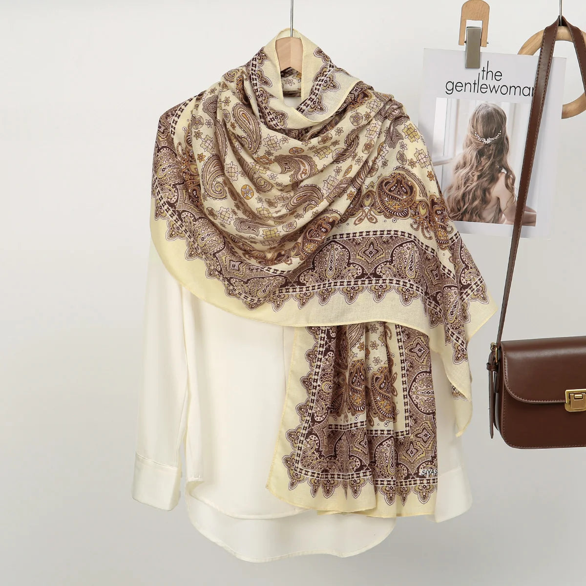 Paisley Shawl Cashmere Classic Scarf