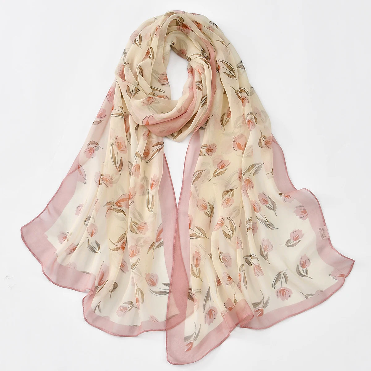 Floral Shawl Silk Classic Scarf