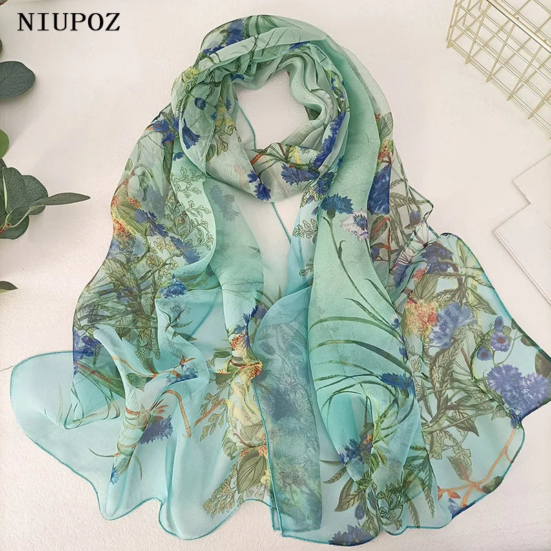 Elegant Chiffon Square Scarf