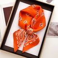 Paisley Elegant Silk Classic Scarf, 70cm