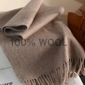 Solid Shawl Cashmere Scarf