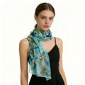 Floral Wrap Silk Scarf