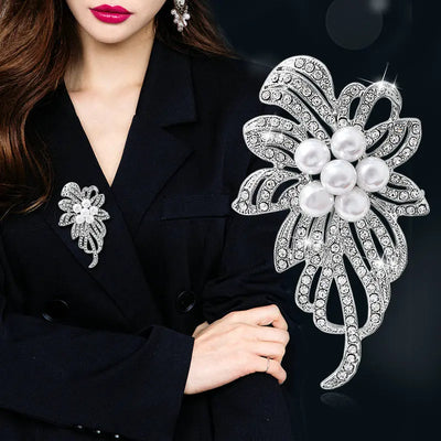 Flower Pearl Luxe Brooch