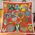 Bohemian Silk Square Scarf, 90cm