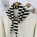 Striped Bandana Wool Scarf