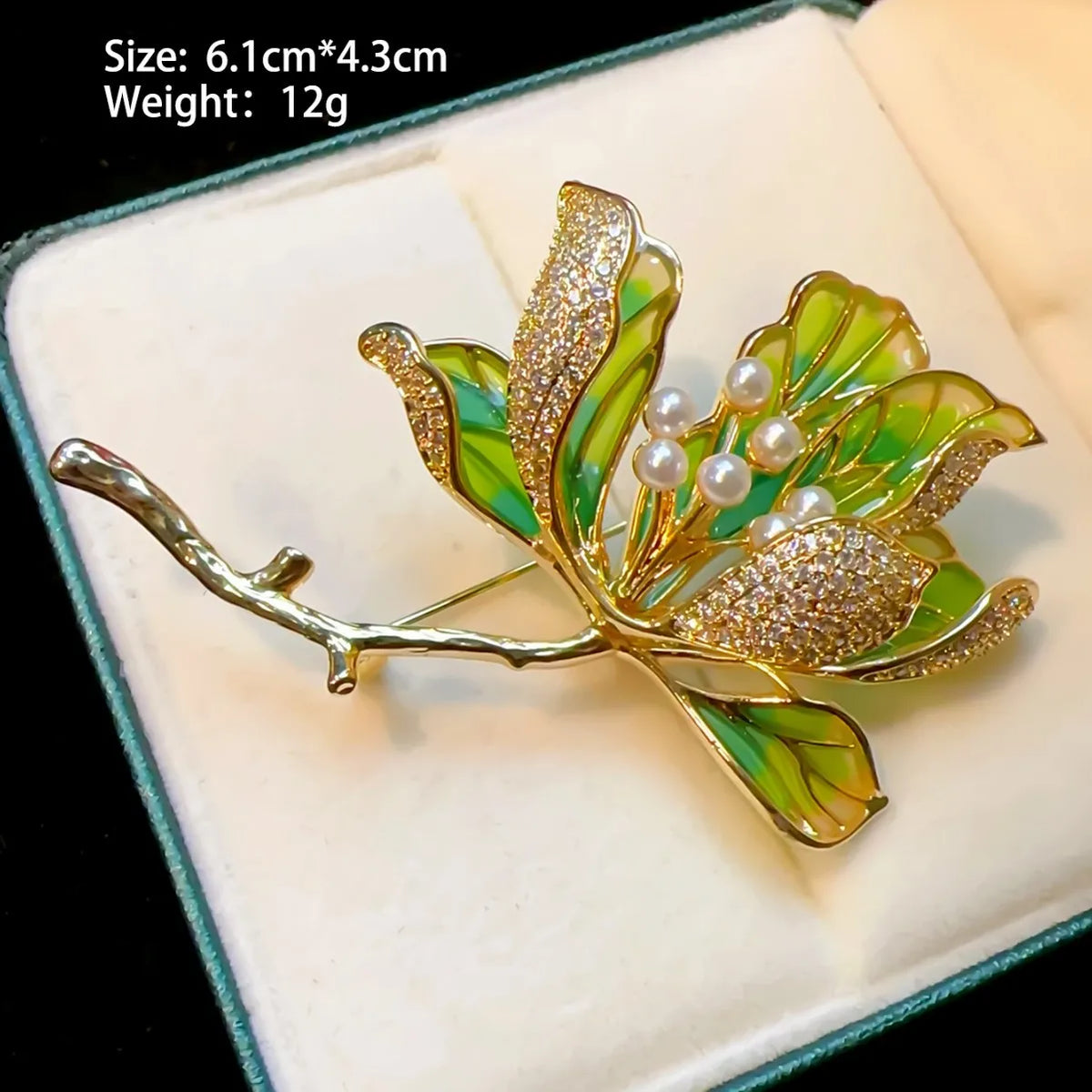 Floral Elegant Resin Brooch
