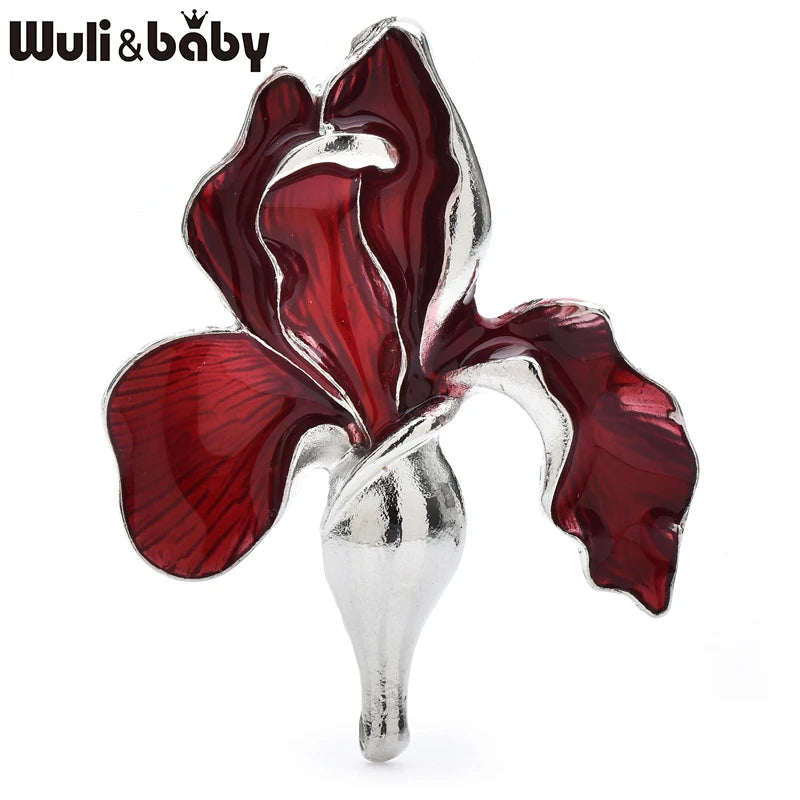 Floral Elegant Enamel Classic Brooch