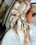Elegant Silk Square Classic Scarf