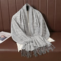 Paisley Shawl Cashmere Scarf, 70cm