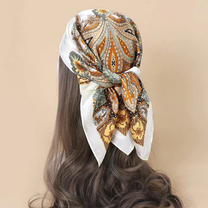 Floral Shawl Silk Scarf