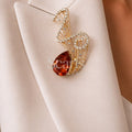 Amber Teardrop Swirl Brooch — Scarfs by MZS