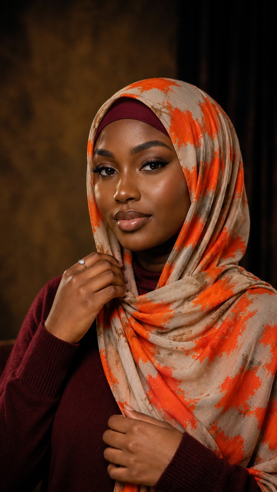 Amber Tie-Dye Scarf, 180cm — Scarfs by MZS
