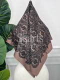 Blue Baroque Silk Scarf, 90cm — Scarfs by MZS