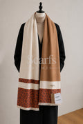 Camel & Paisley Cashmere Wrap — Scarfs by MZS