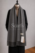 Charcoal Cashmere Scarf — Scarfs by MZS