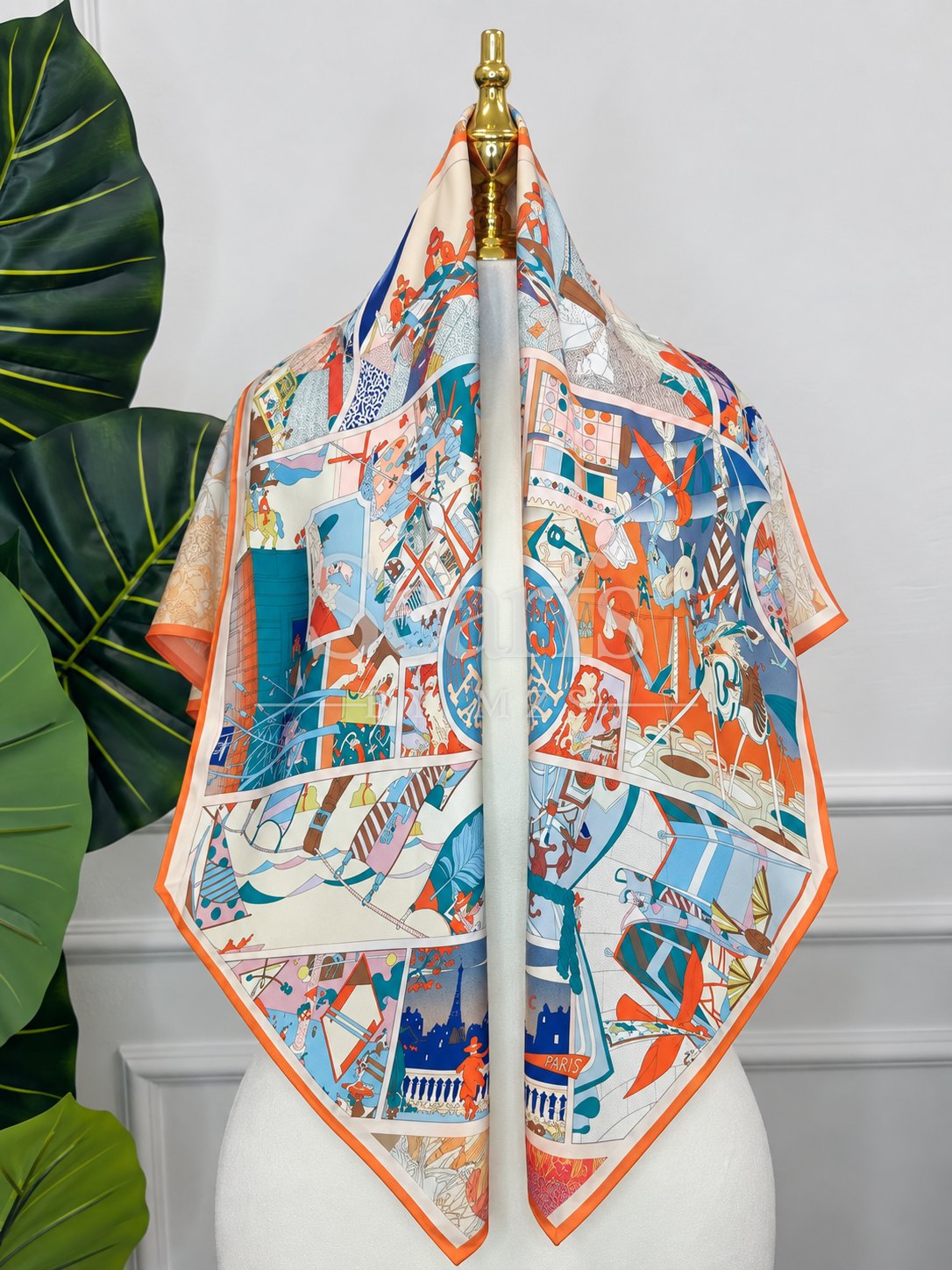 Coral Harbour Silk Scarf — Scarfs by MZS