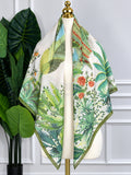Green Botanical Garden Scarf, 130cm — Scarfs by MZS
