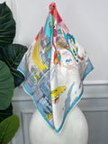 Grey Architectural Silk Scarf — Scarfs by MZS