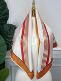 Ivory Fashion Sketch Silk Scarf — Scarfs by MZS