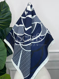 Ivory Toile Silk Scarf, 90cm — Scarfs by MZS