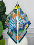 Jungle Zebra Silk Scarf — Scarfs by MZS