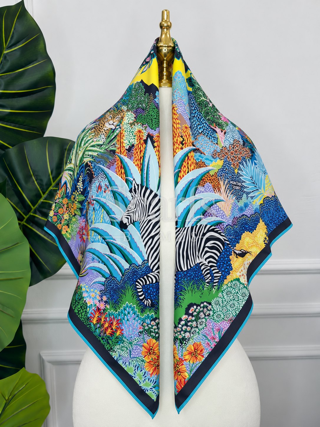 Jungle Zebra Silk Scarf — Scarfs by MZS