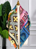 Multicolour Patchwork Scarf, 130cm — Scarfs by MZS