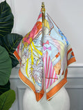 Nautical Sketch Silk Scarf — Scarfs by MZS
