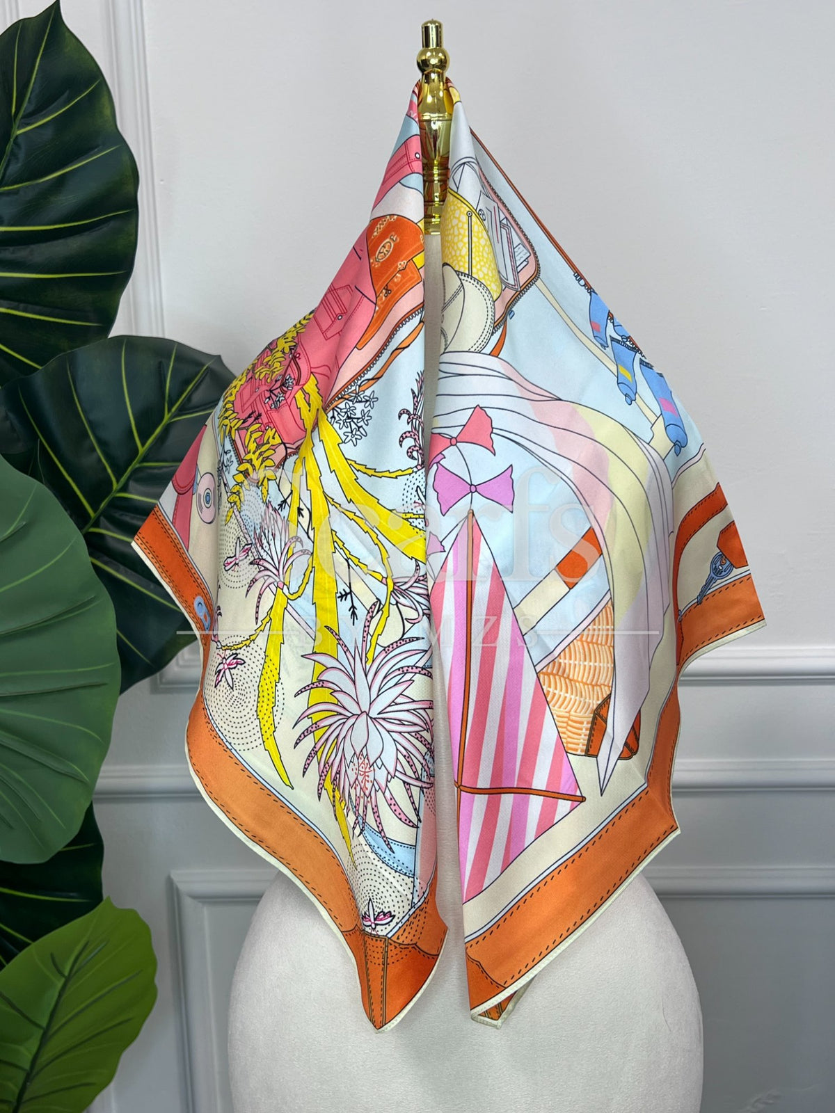 Nautical Sketch Silk Scarf — Scarfs by MZS