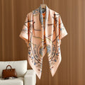 Peach Paisley Wrap Scarf